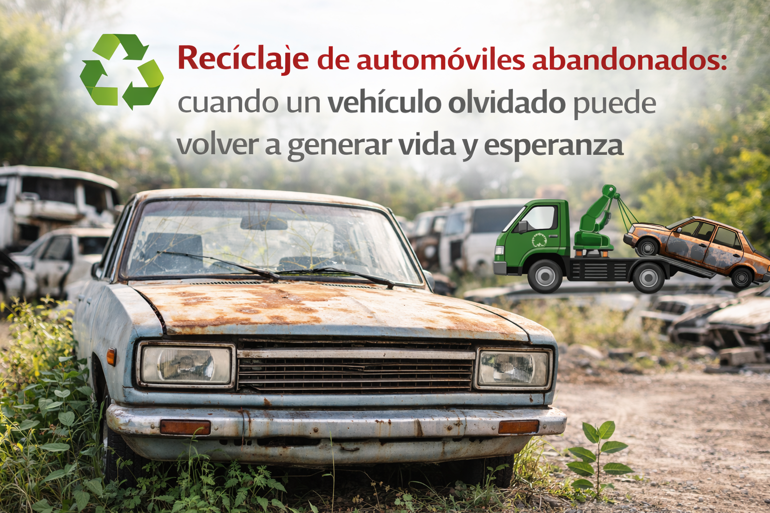 Reciclaje de automóviles abandonados: cuando un vehículo olvidado puede volver a generar vida y esperanza